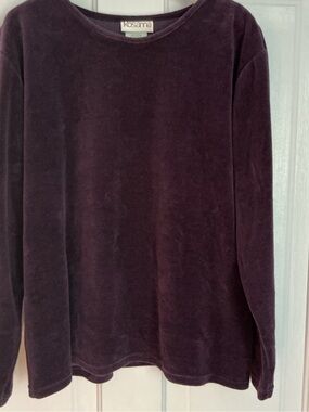 Rosanna Velvet Crewneck Cotton Blended Top-U.S.A made